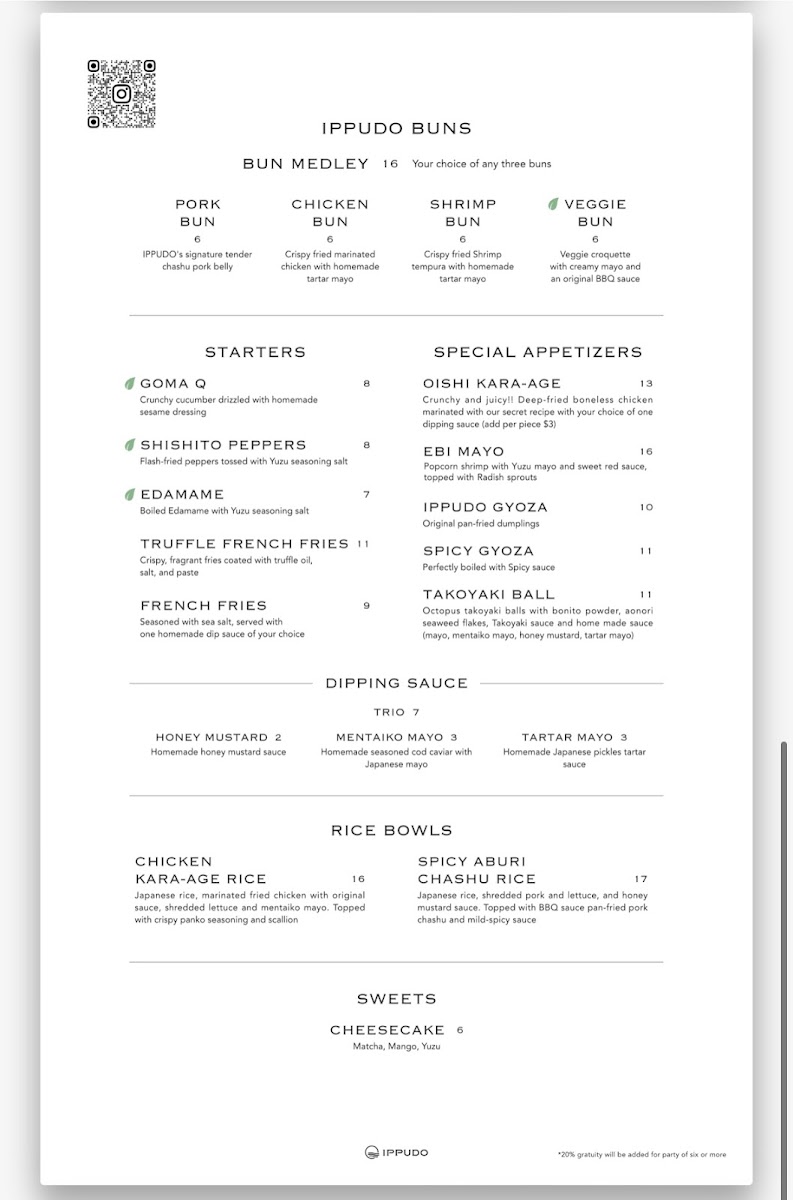 IPPUDO Berkeley Menu - Image 3